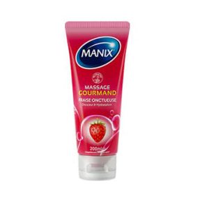 Manix Massage Gourmand "Gel de massage comestible à la fraise"