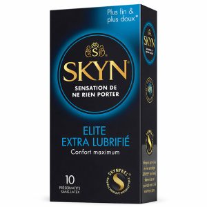 SKYN Elite Extra Lubrifié – 10 Préservatifs Sans Latex