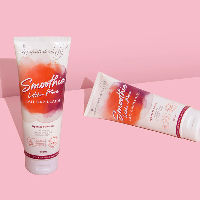 Les secrets de Loly, Smoothie Litchi-Mûre Lait sans rinçage très nourrissant - 250ml – Image 2