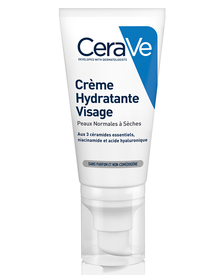 CeraVe Crème Hydratante Visage Pour peaux normales à sèches