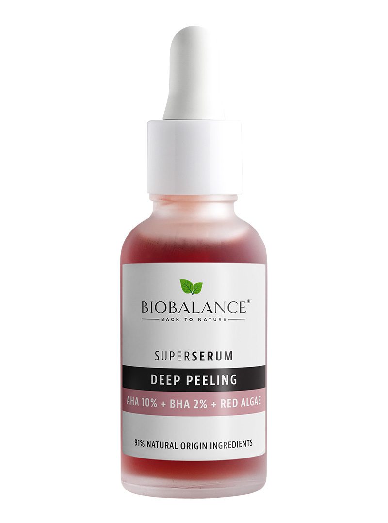 BIOBALANCE DEEP PEELING SUPER SERUM AHA 10% + BHA 2% + RED ALGAE – Image 2