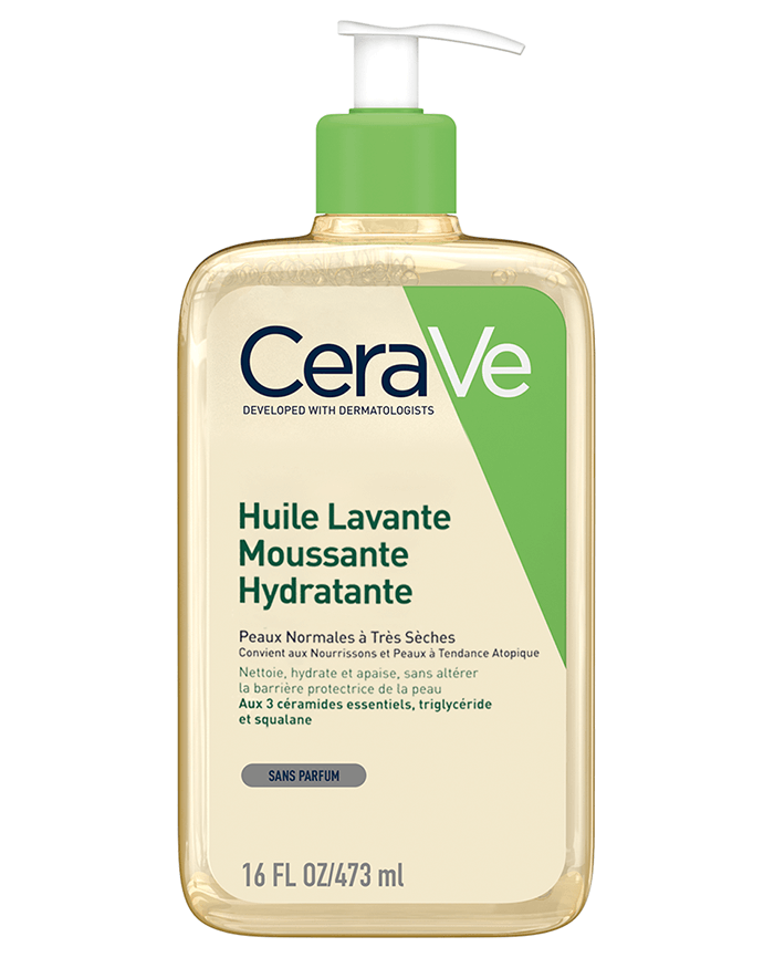 CeraVe Huile Lavante Moussante Hydratante Pour peaux normales à très sèches et à tendance atopique