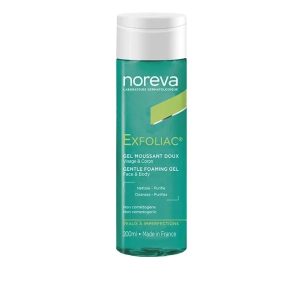 Noreva ExfoliIac Gel moussant doux pour nettoyer, purifier et apaiser les peaux à imperfections