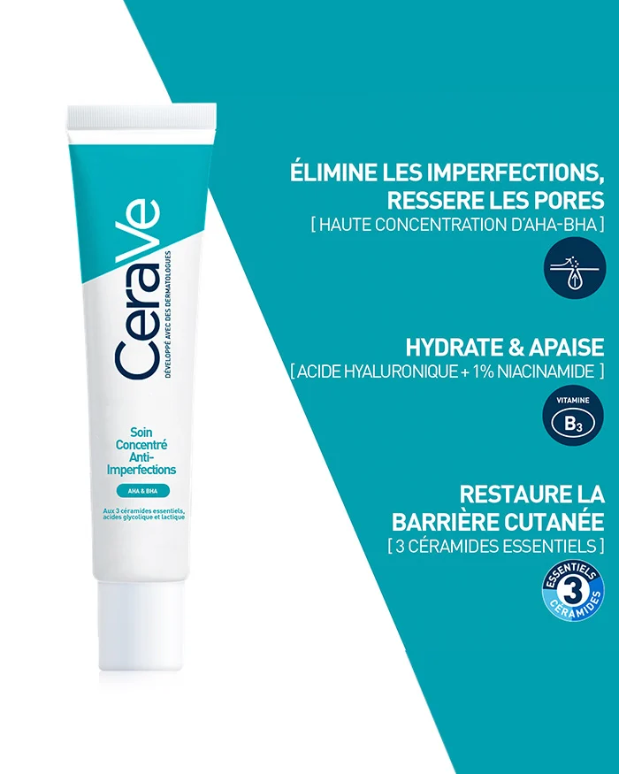 CeraVe Soin Concentre Anti-Imperfections Pour peaux à imperfections et à tendance acnéique