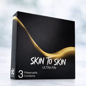 Kiss (DKT) Skin to Skin Ultra Fin – Boîte de 3 Préservatifs