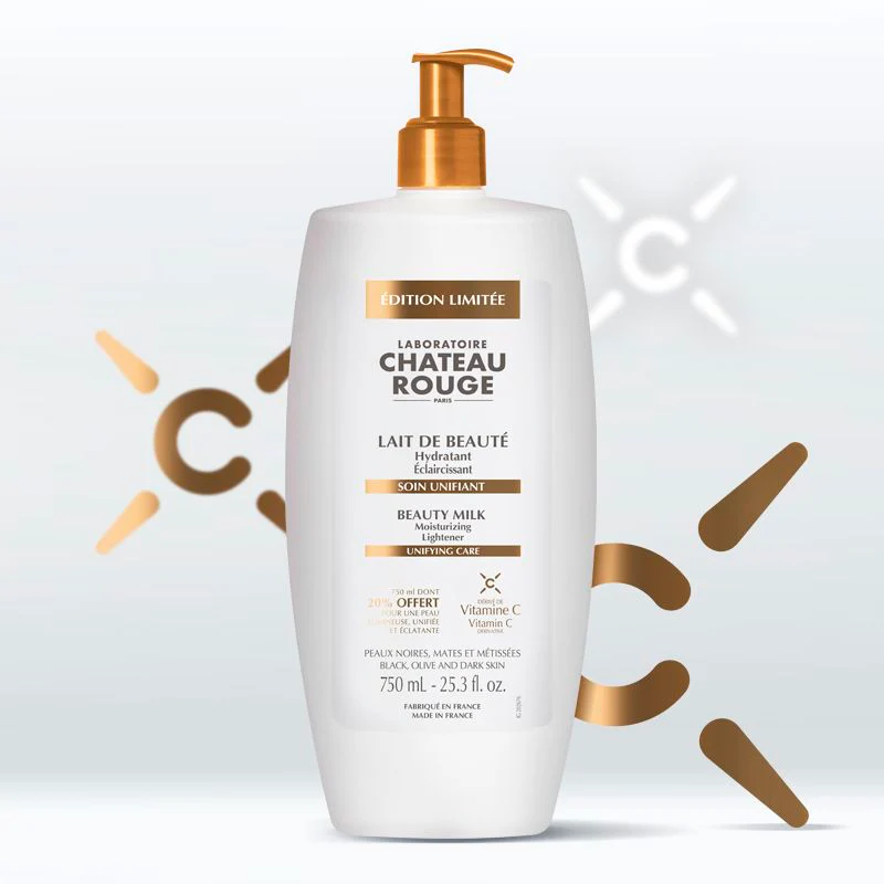 CHATEAU ROUGE LAIT DE BEAUTE UNIFIANT Nouvelle formule "VITAMINE C"