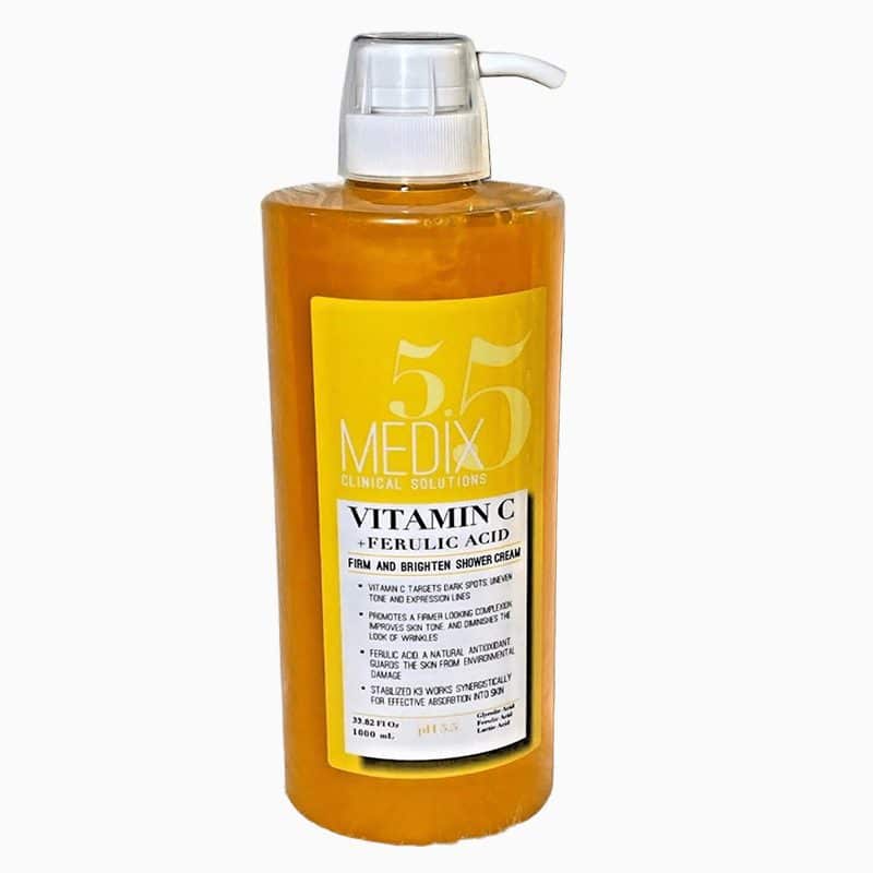 Medix 5.5 Crème de Douche Fermeté & Éclat – Vitamine C + Acide Férulelique, 1000ml