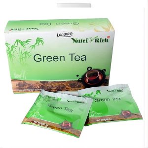 Longrich NutriRich Thé Vert (Green Tea) – Boîte de 15 Sachets (45g)