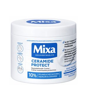 Mixa Ceramide Protect – Crème Nourrissante Protectrice Hautement Tolérante (Visage, Corps, Mains) – 400ml