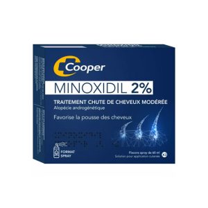 MINOXIDIL COOPER 2% TRAITEMENT CHUTE DE CHEVEUX 3 FLACON DE 60 ML
