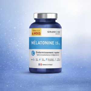 Granions – Mélatonine 1,9 mg | Endormissement Rapide & Sommeil Réparateur