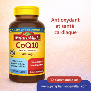 Nature Made CoQ10 Extra Strength 400 mg – Antioxydant & Santé Cardiaque