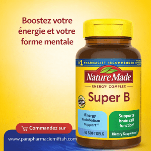 Nature Made Super B Energy Complex – Énergie & Fonction Cérébrale