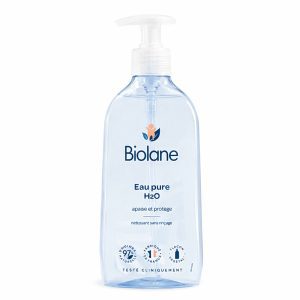 Biolane Eau Pure H2O – Nettoyant Sans Rinçage pour Bébé – Apaise et Protège - 350ml