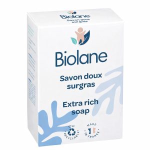 Biolane Savon Doux Surgras pour Bébé – Nettoie et Protège –  150g