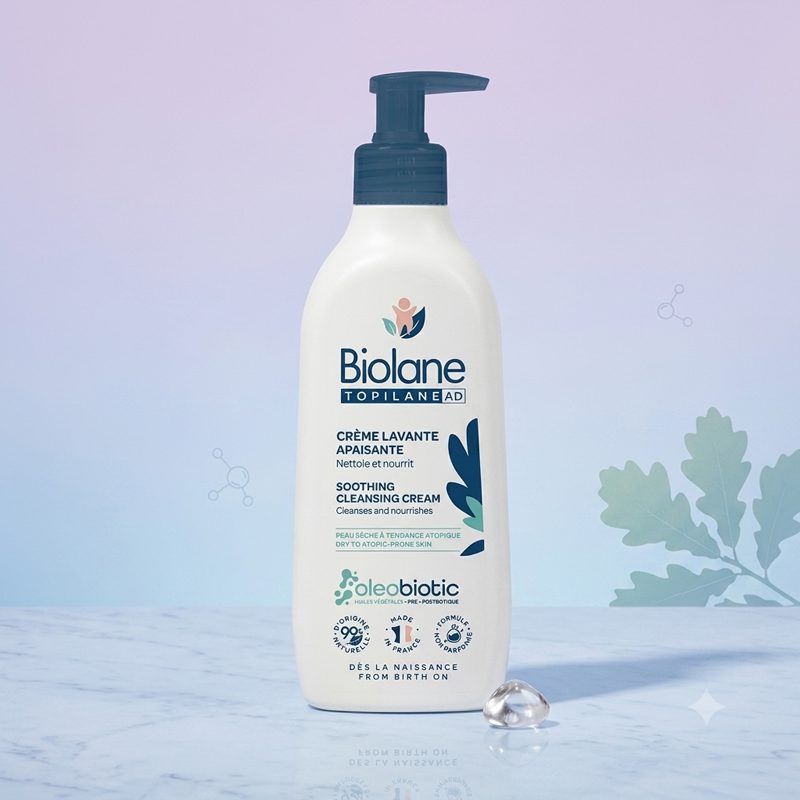 Biolane Topilane AD Crème Lavante Apaisante – Peaux Sèches à Tendance Atopique - 350 ml