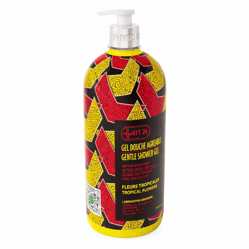 HT26 Gel Douche Agréable Fleurs Tropicales - Nettoie en Douceur - 1000ml