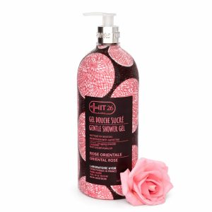 HT26 Gel Douche Surgras Rose Orientale - Nettoie, Adoucit & Protège - 1000ml