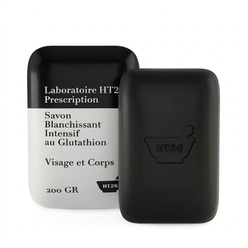 HT26 – Savon Blanchissant Intensif au Glutathion – Visage et Corps – 200 g