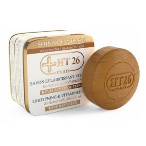 HT26 Paris – Savon Éclaircissant Vitaminé enrichi en Huile d'Argan (Révélateur de Teint)