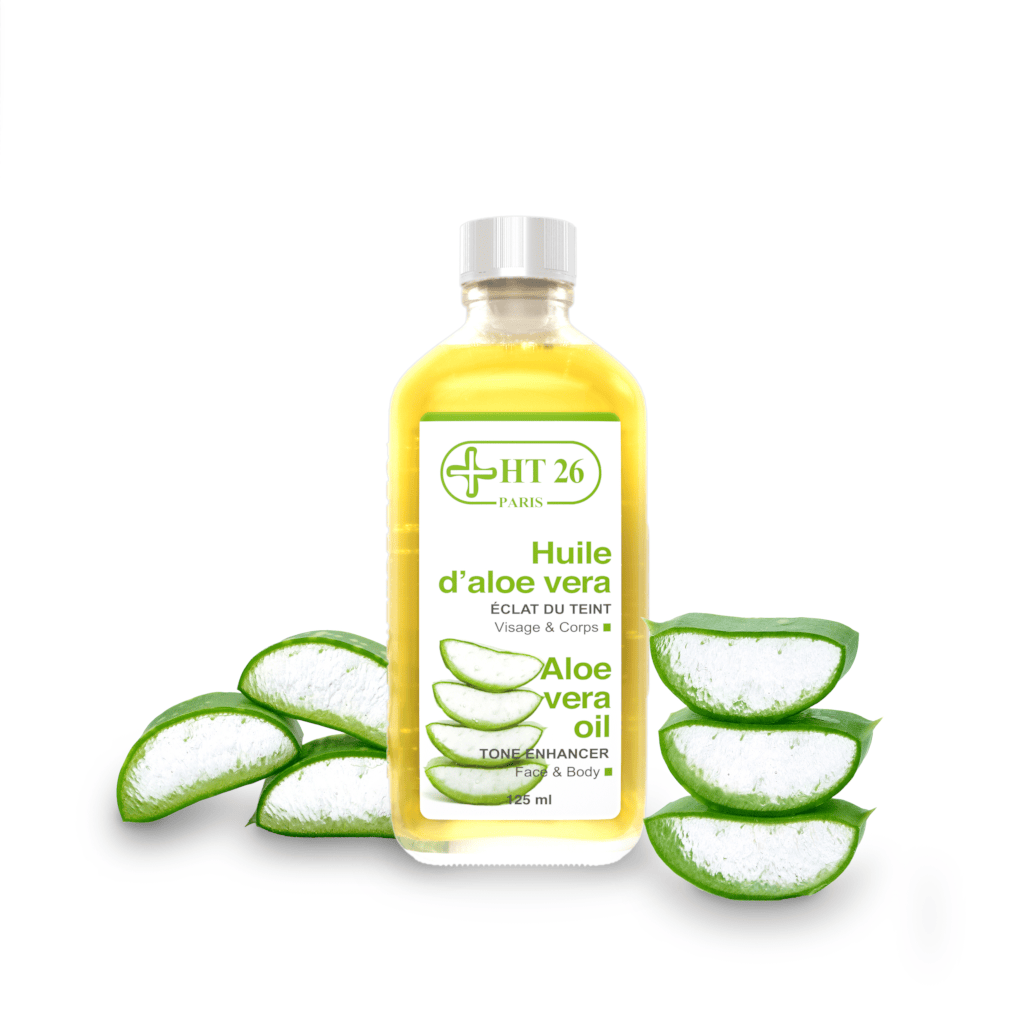 HT26 Huile d’Aloe Vera Éclat du Teint – Visage & Corps 125 ml