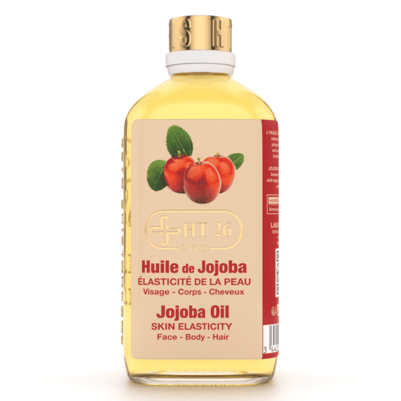 HT26 Huile de Jojoba – Élasticité de la Peau (Visage, Corps & Cheveux)