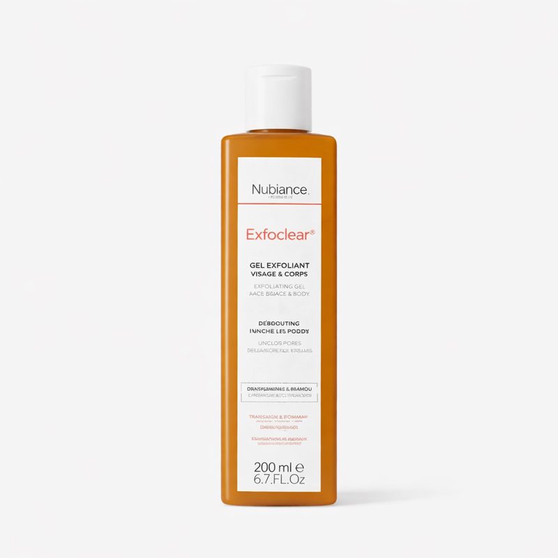 NUBIANCE Exfoclear® – Gel Exfoliant Visage & Corps – 200ml