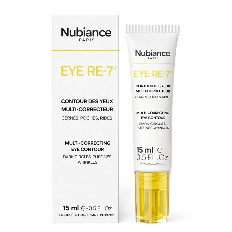 Nubiance EYE RE-7® – Contour des Yeux Multi-Correcteur (Cernes, Poches, Rides) – 15 ml