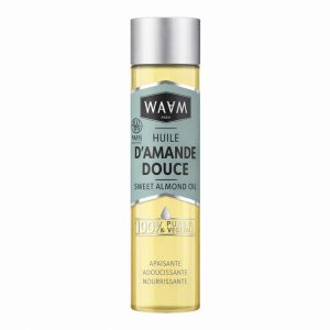 WAAM Huile d'Amande Douce 100% Pure & Végétale - 100ml