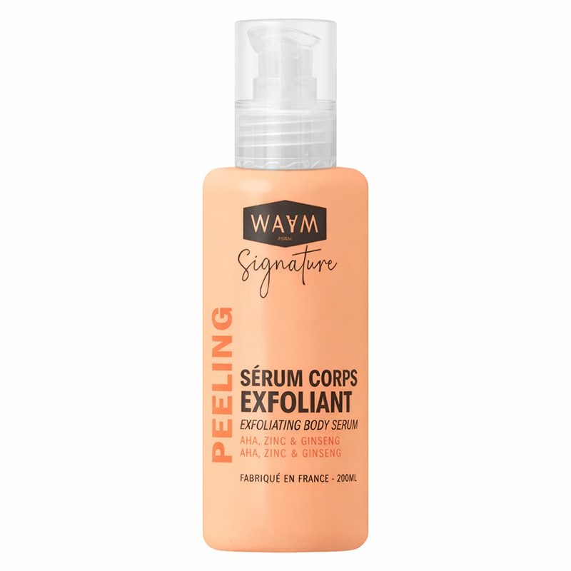 WAAM Signature Sérum Corps Exfoliant PEELING - AHA, Zinc & Ginseng - 200ml