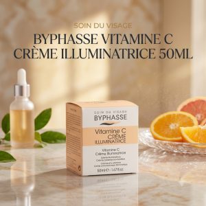 BYPHASSE Skin Booster Crème Illuminatrice Vitamine C & E – Antioxydante & Revitalisante – 50ml
