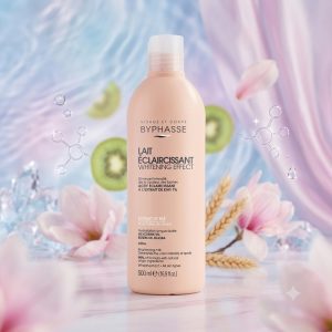 Byphasse Lait Éclaircissant Visage et Corps à l'Extrait de Blé – 500 ml