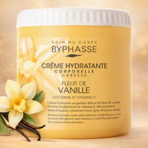 BYPHASSE – Crème Hydratante Corporelle Caresse à la Fleur de Vanille